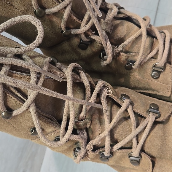 UGG Australia Women's Lace-Up Tan Military Style Boots Shoes Sz 7 - Picture 4 of 14